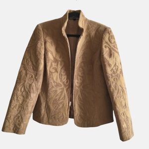 Linda Allard Ellen Tracy Women's Cotton Blend / Wool Jacket Size; 10